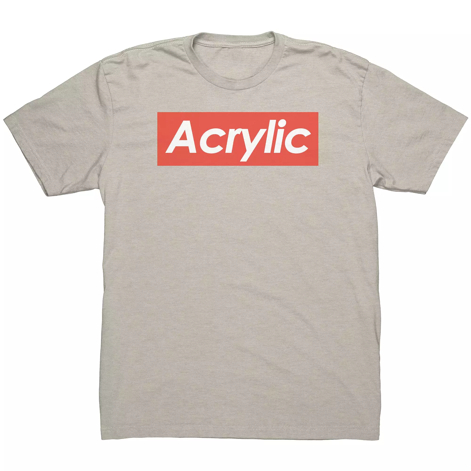 Acrylic Supreme-Themed Short-Sleeve Unisex T-Shirt