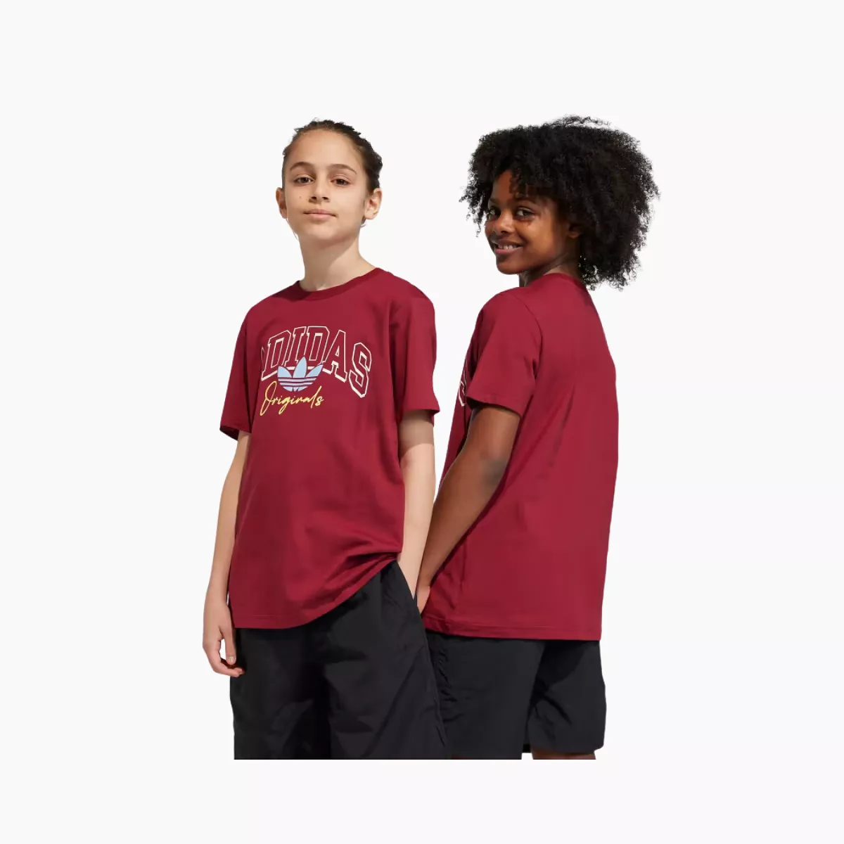 Adidas Collegiate Graphic Kid Unisex T-shirt (7-16 Years) -Collegiate Burgundy