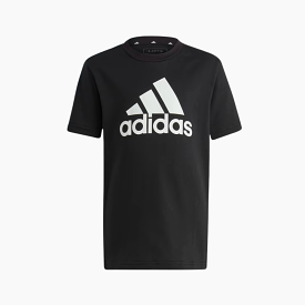 Adidas Essentials Logo Kids Unisex T-shirt (3-8 Years) -Black/White