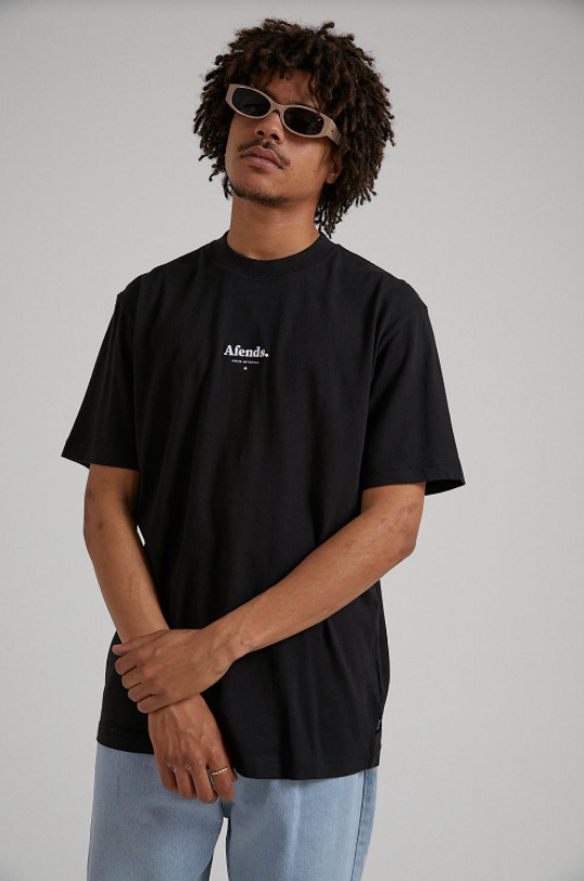 Afends Create Destroy Retro Fit Tee Black