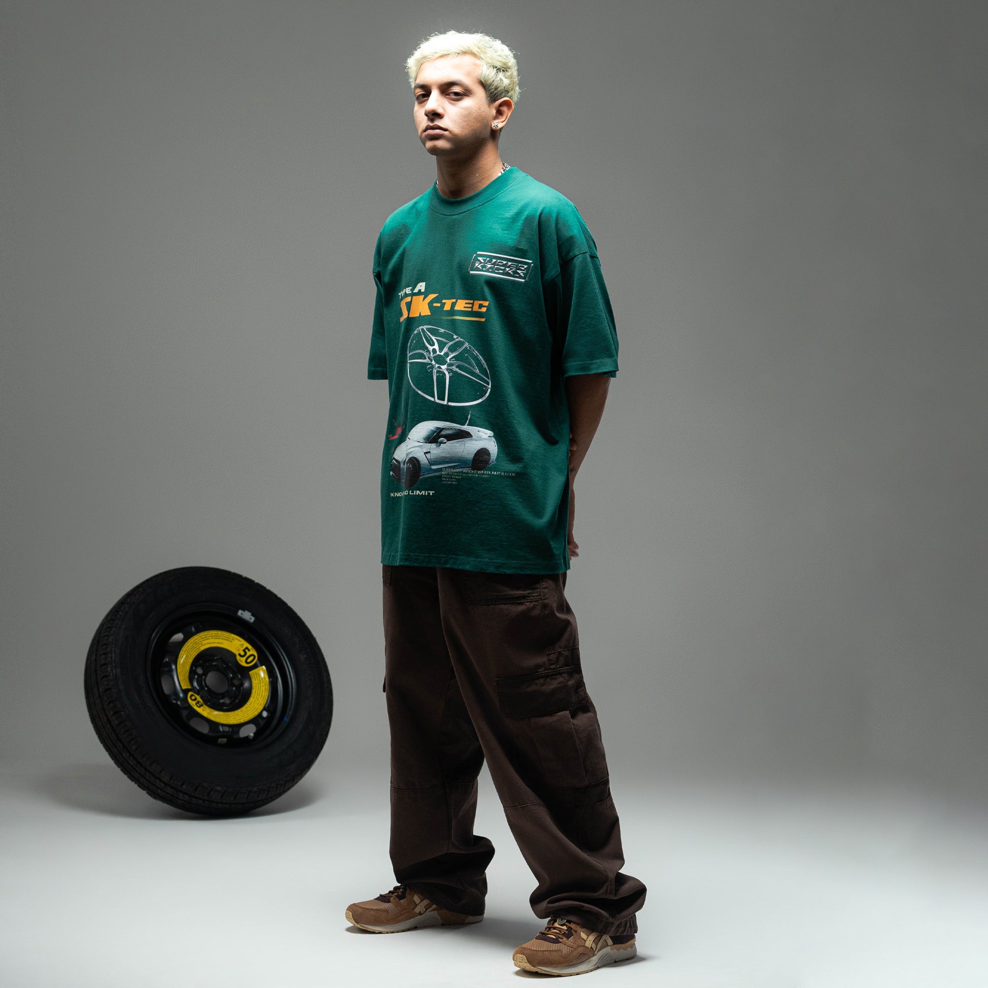 ALLOY WHEELS TEE 'DARK GREEN'