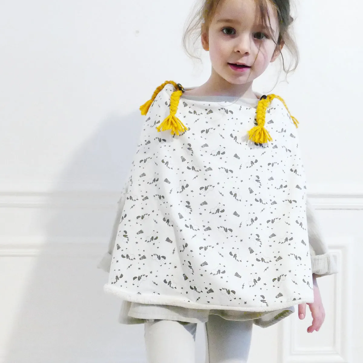 Aster Ponchos Sewing Pattern - Kids 3/12Y - Ikatee