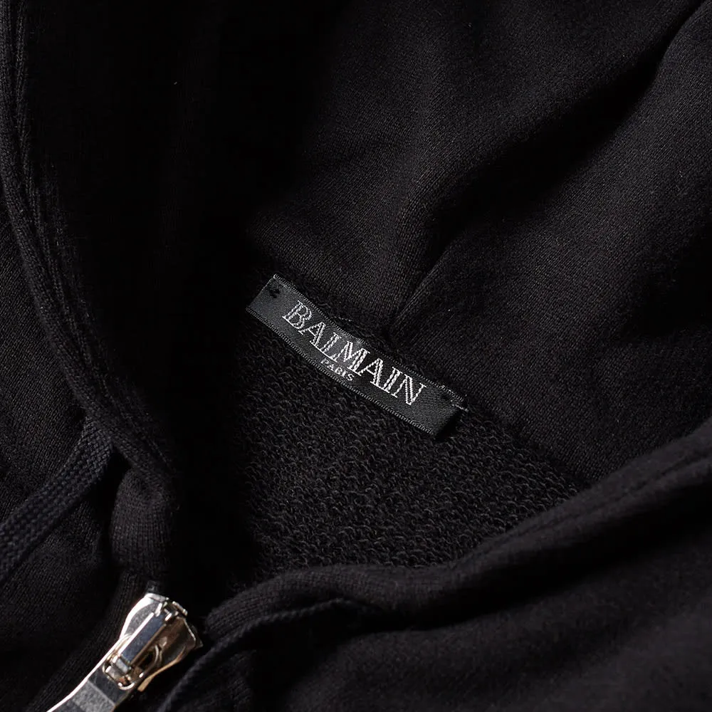 Balmain Zip HoodyBlack