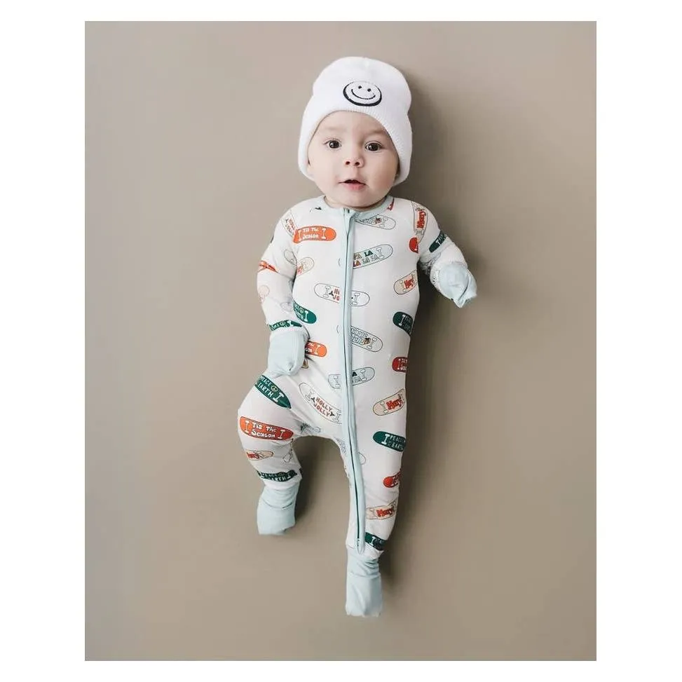 Bamboo Zip Romper | Skateboard