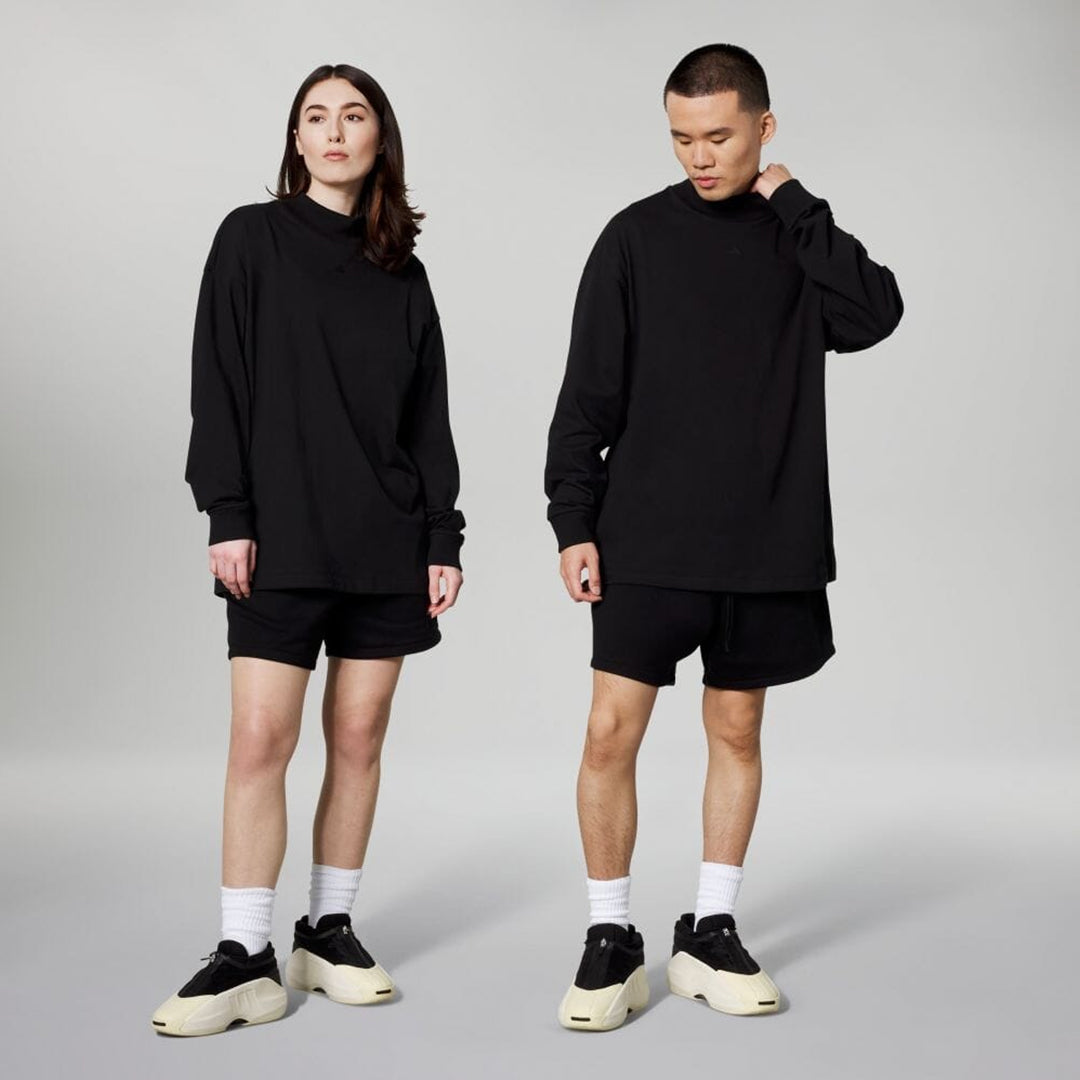 BASKETBALL LONG-SLEEVED T-SHIRT (GENDER-FREE) 'BLACK'