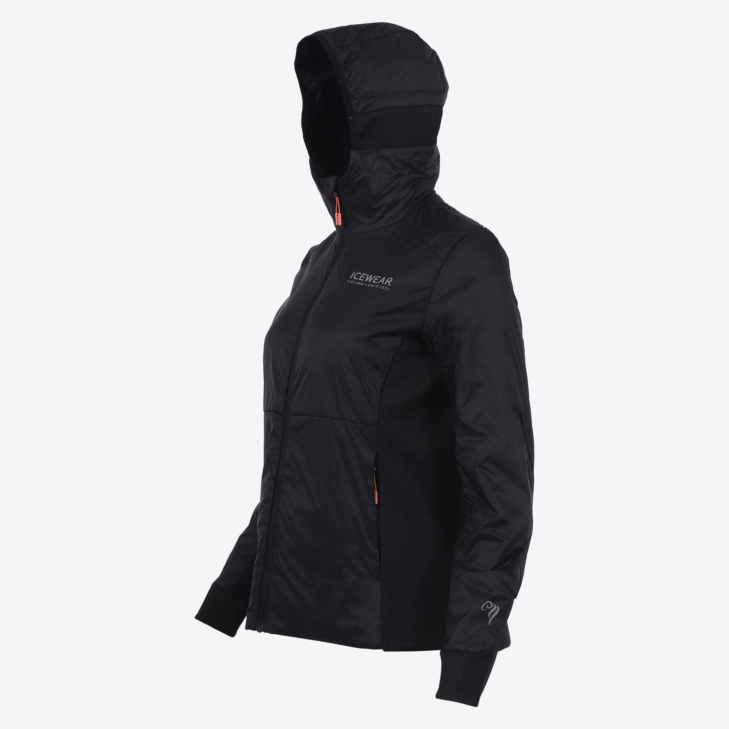 Black sheep hooded jackets Icelandic wool filling