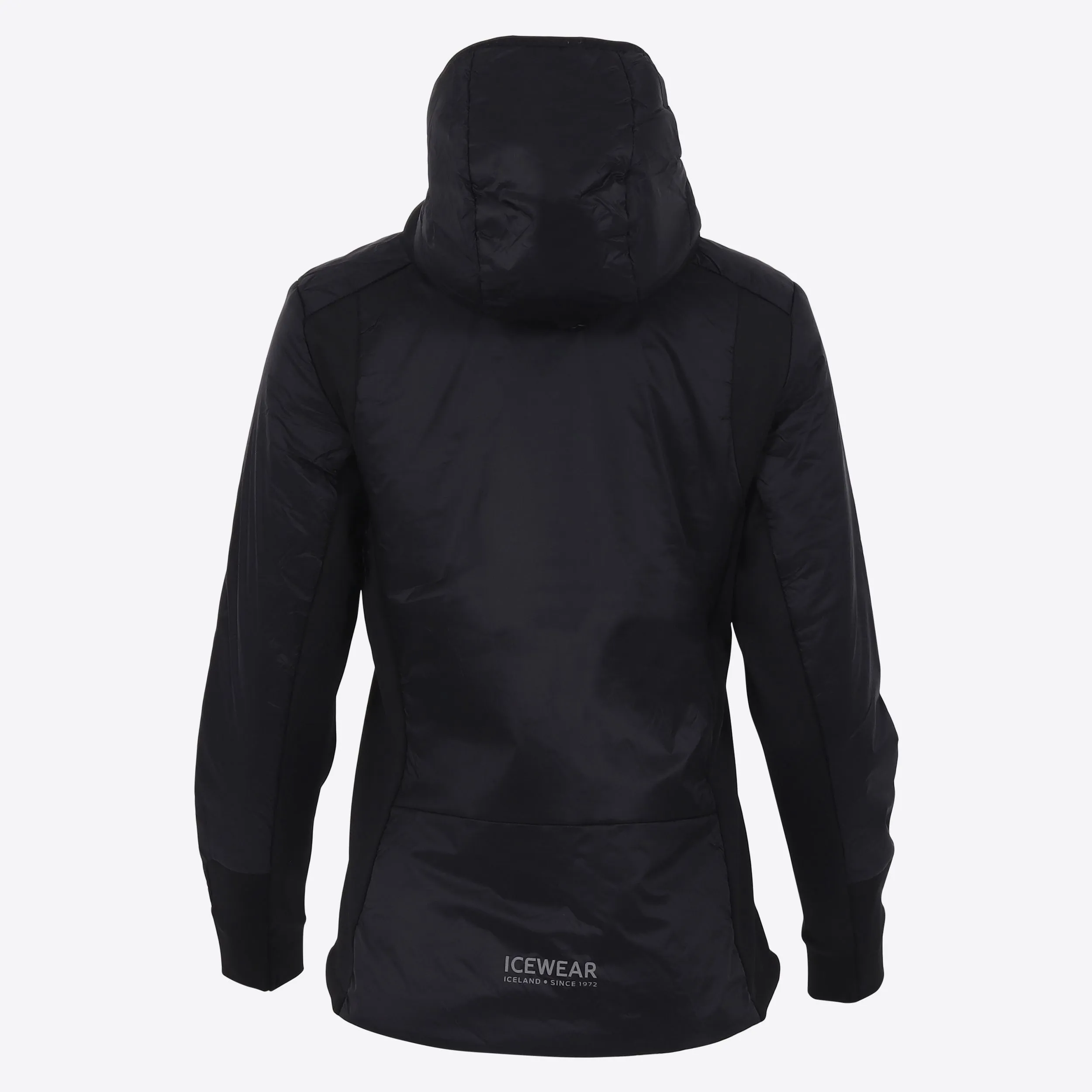 Black sheep hooded jackets Icelandic wool filling