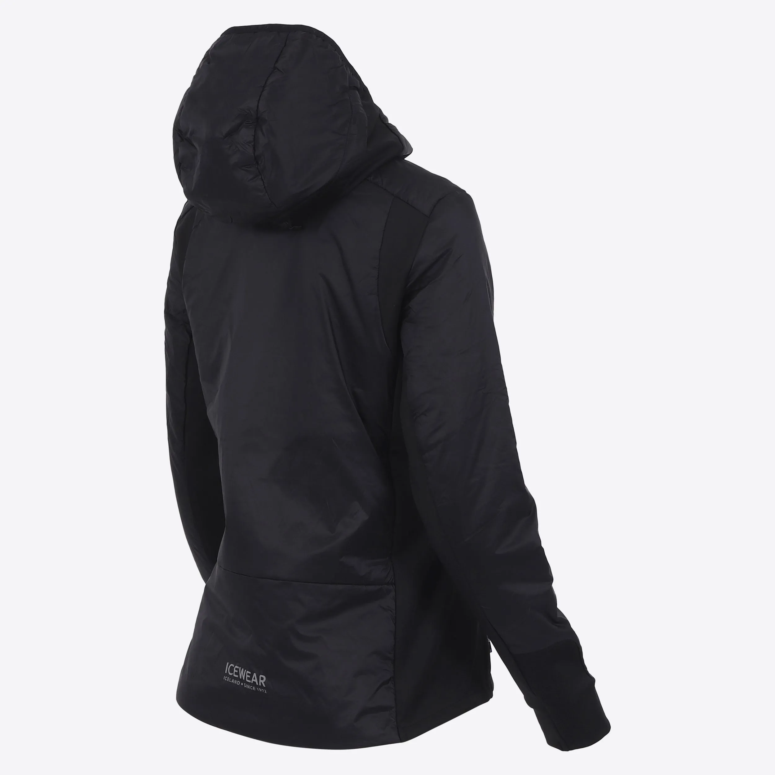 Black sheep hooded jackets Icelandic wool filling