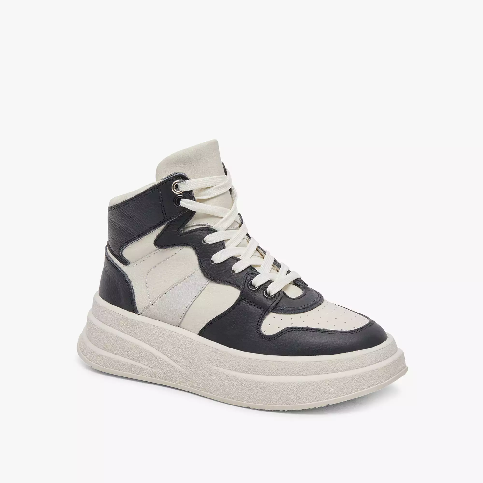 BRAX SNEAKER WHITE BLACK LEATHER