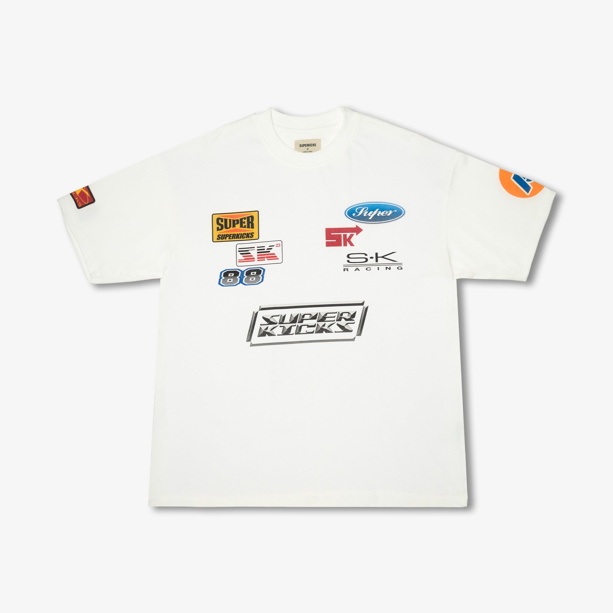 BUMPER STICKER TEE 'OFF WHITE'