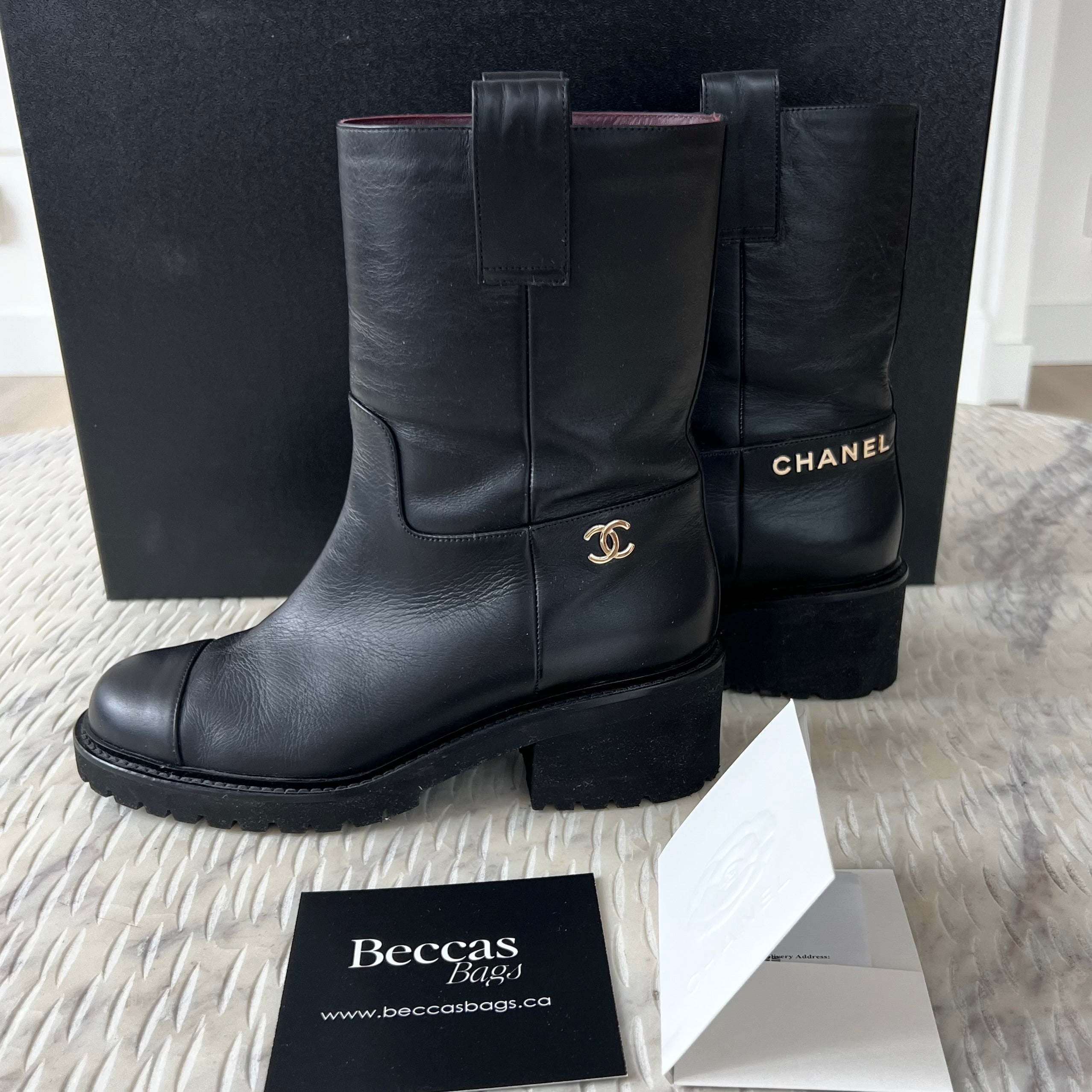 Chanel CC Boots