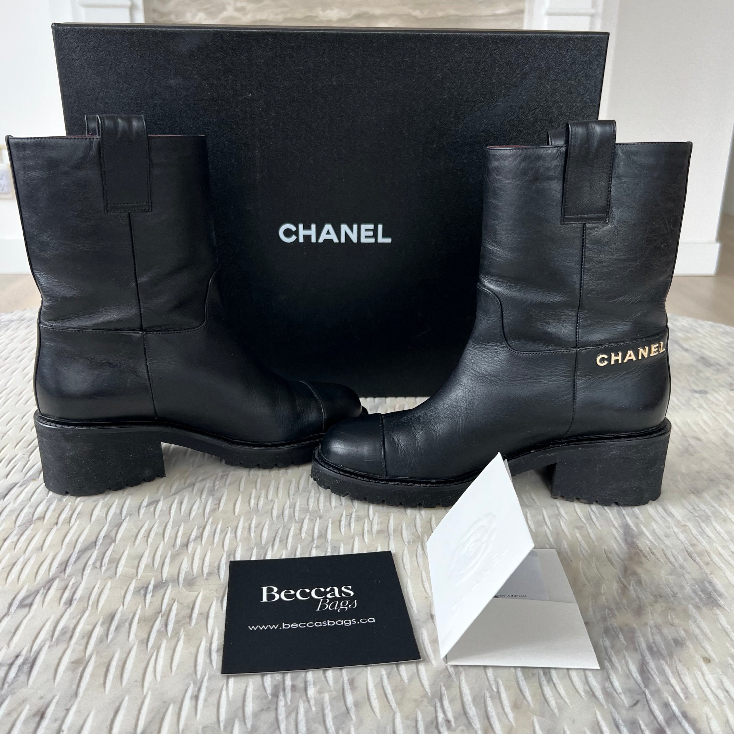 Chanel CC Boots