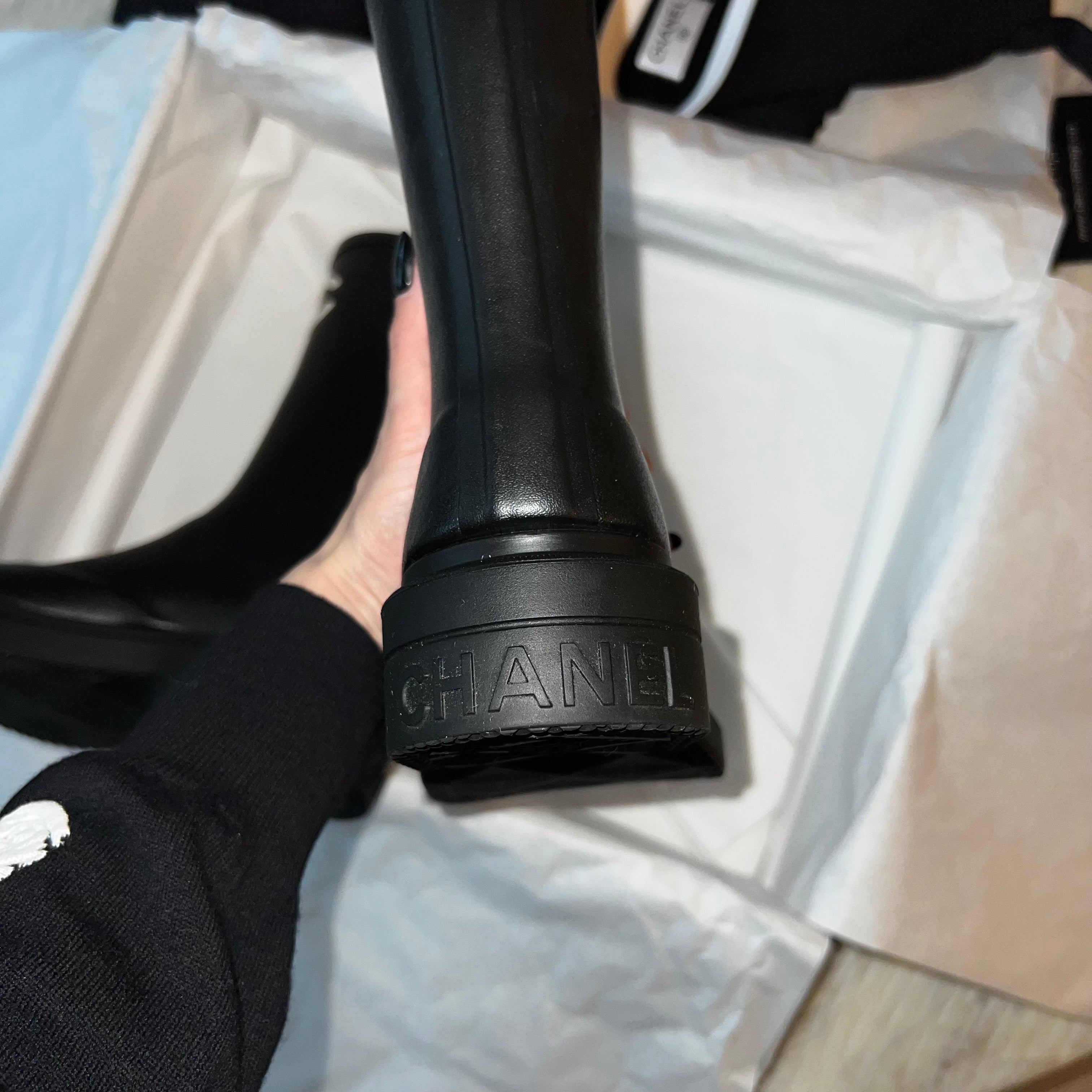 Chanel Rain Boots