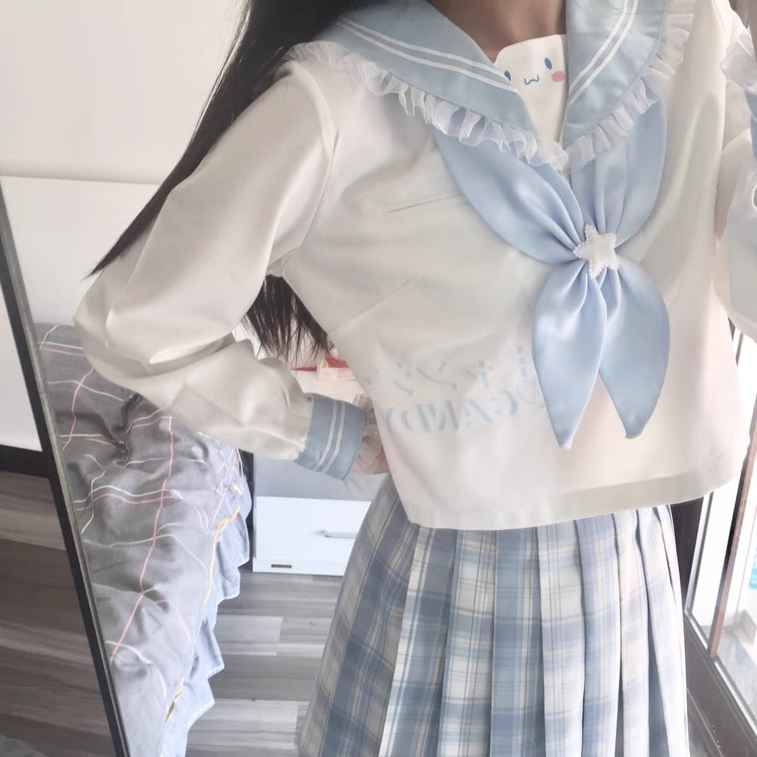 Customized Cinnamoroll style jk top uniform