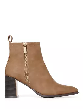 Della Zip Heeled Boot