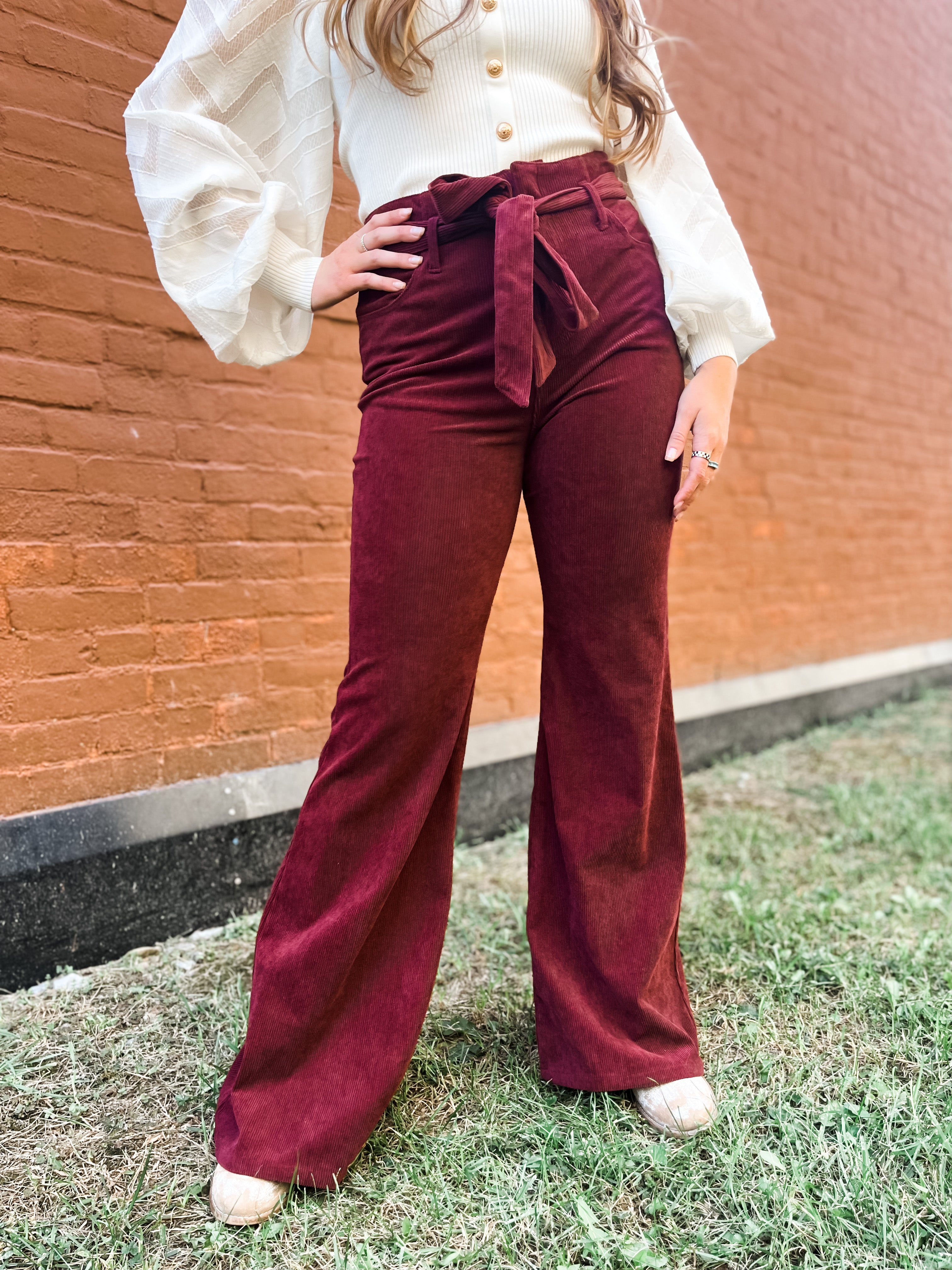 Disco Days Corduroy Flare Pants