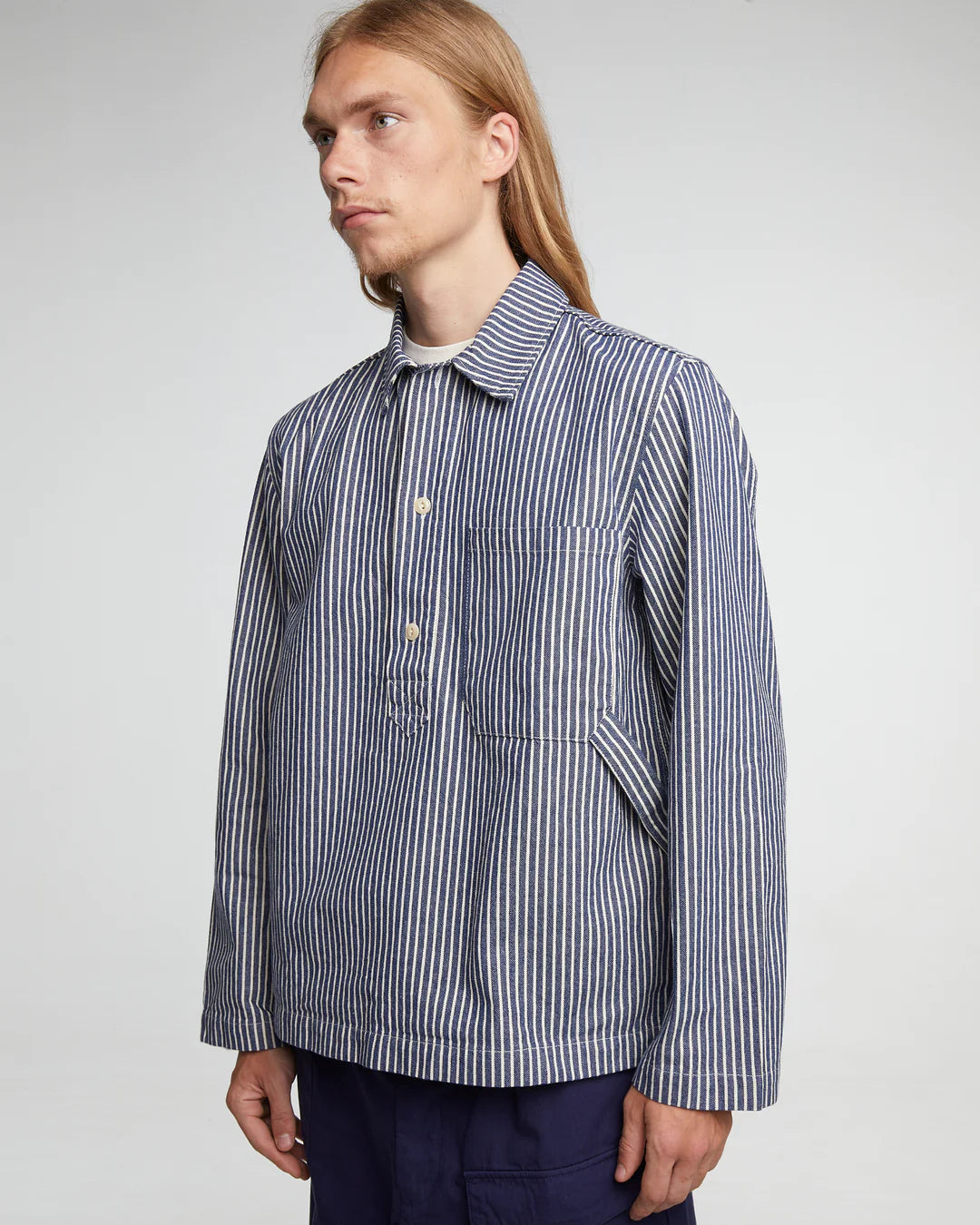 EAT DUST Fisherman Smock / Shirt - Wild Road Stripes