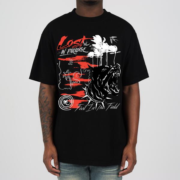 El Nido Tee Black/Red