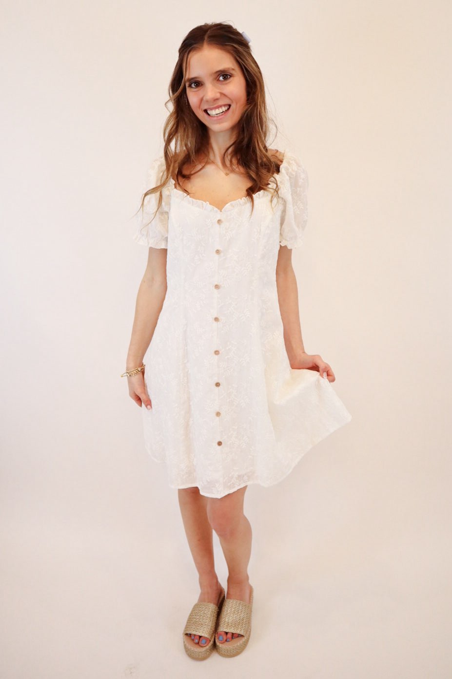 Eva Eyelet Dress