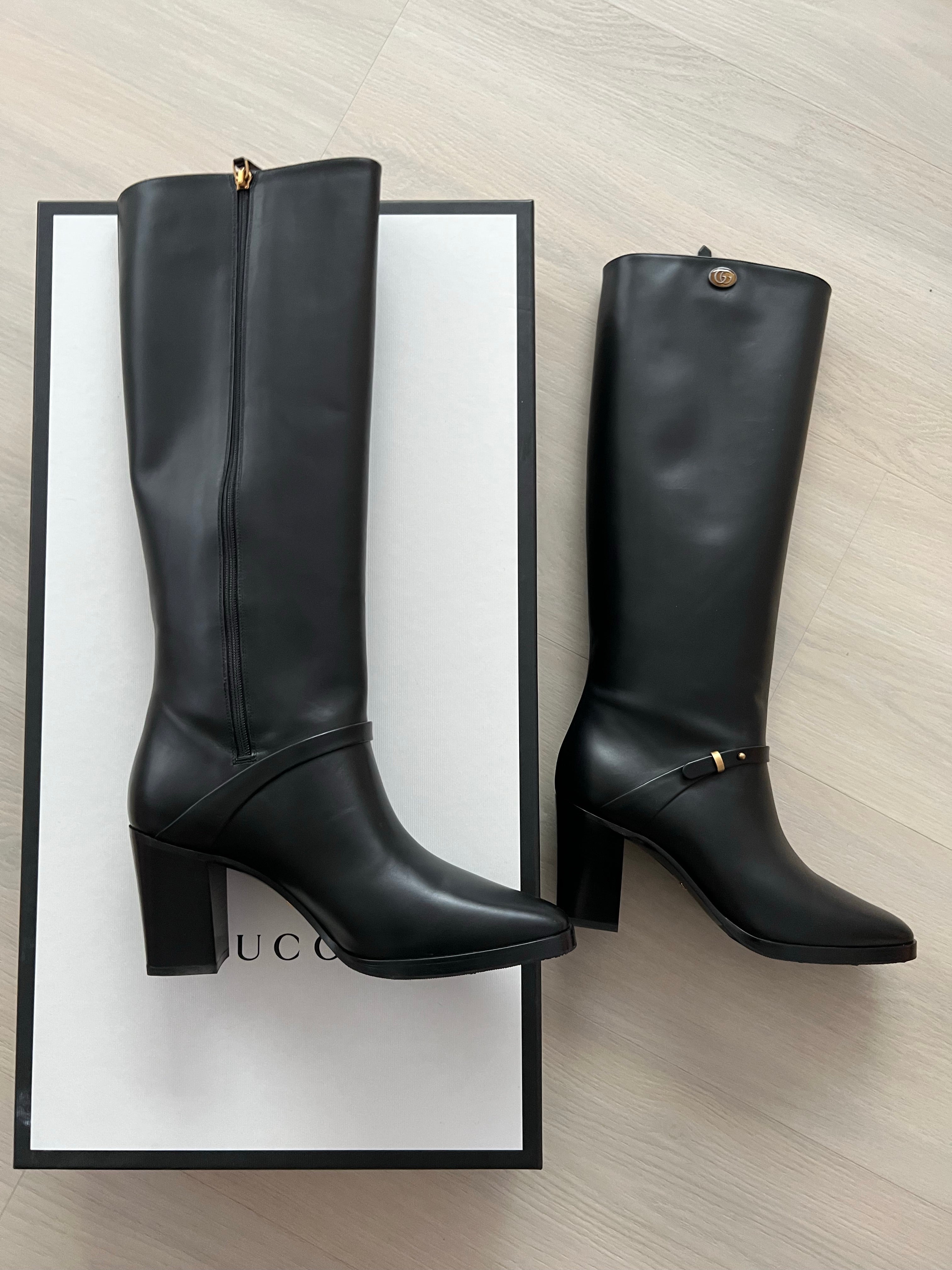 Gucci Tall GG Boots