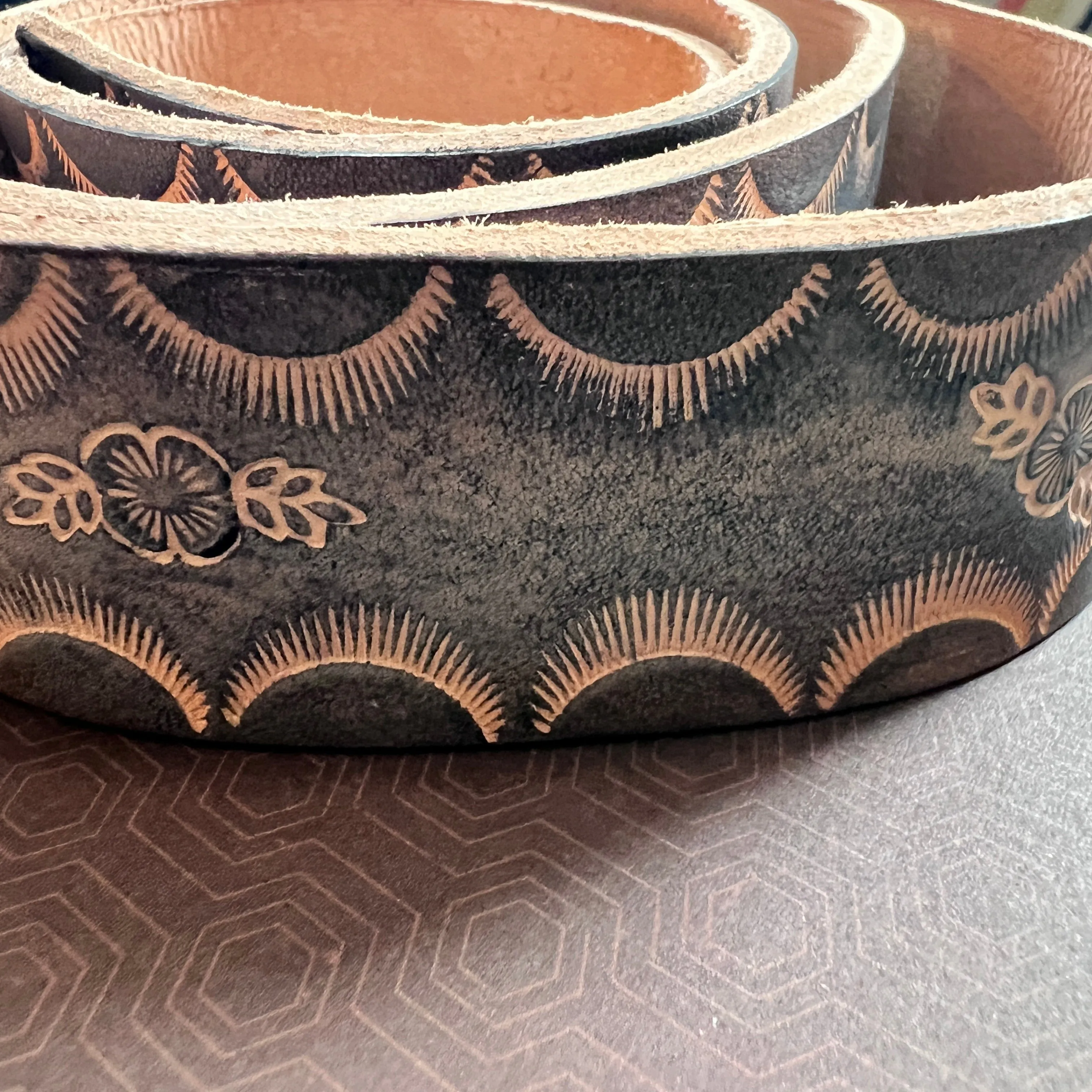 Hand tooled Belts