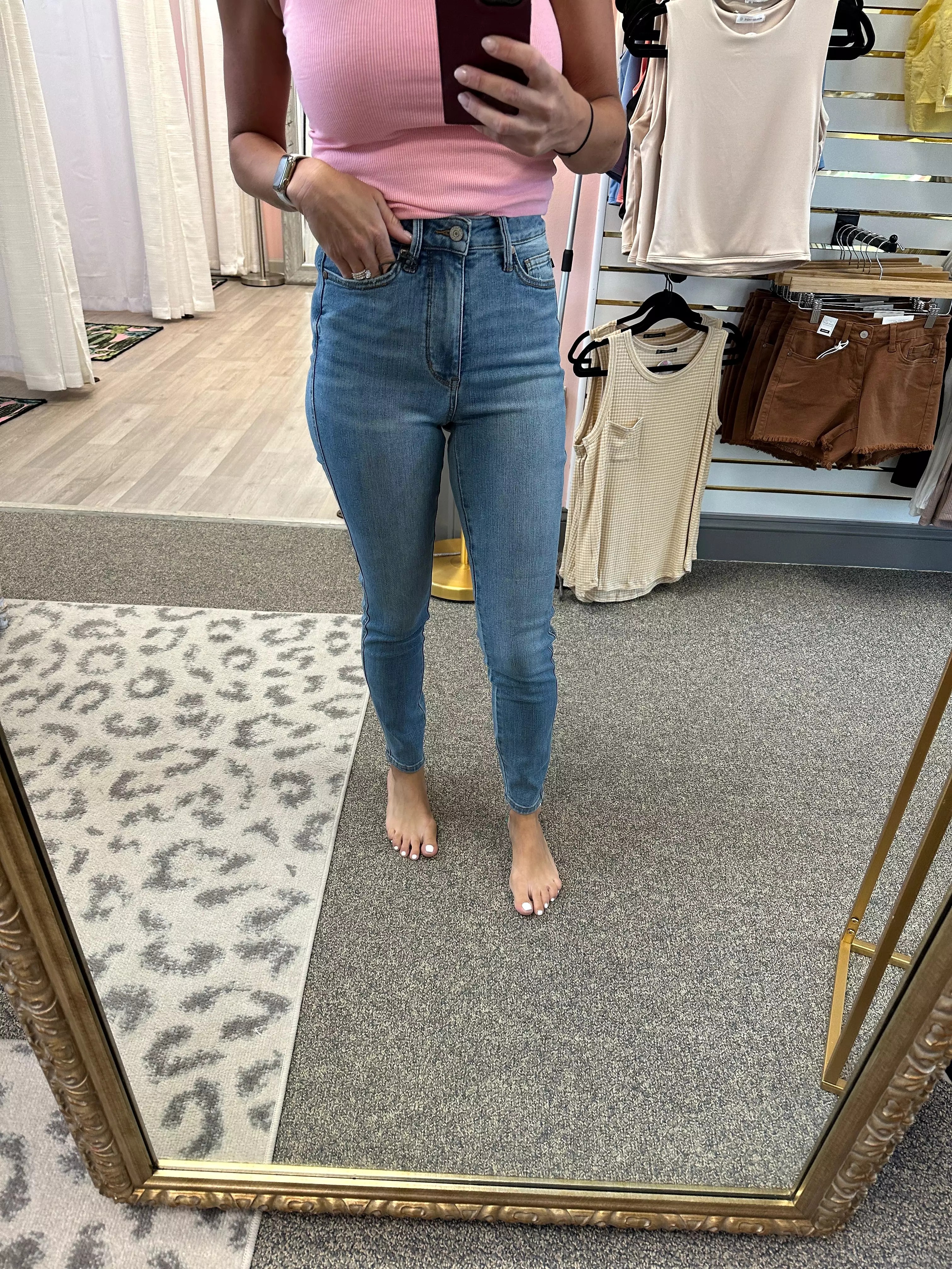 High Waist Tummy Control Skinny Jeans