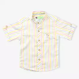 Infant Boys Yarn Dyed Basic Casual Shirt-C.Stripe