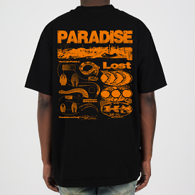 INFERNO TEE BLACK/ORANGE