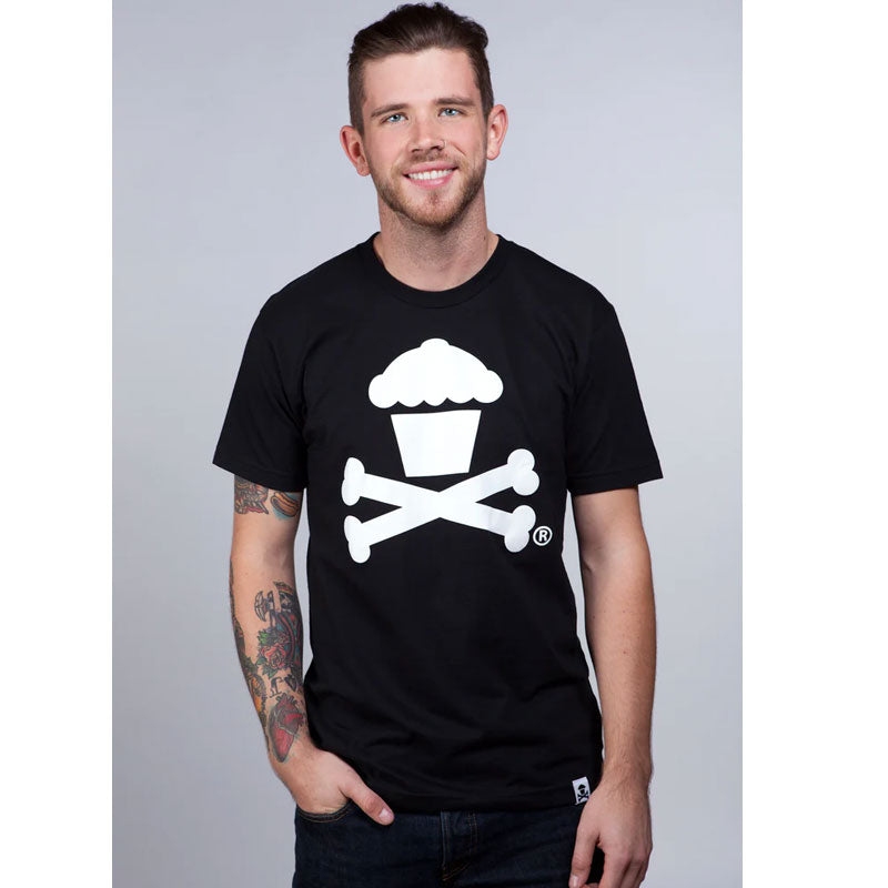 JOHNNY CUPCAKE CLASSIC CROSSBONES TEE BLACK JCT-001