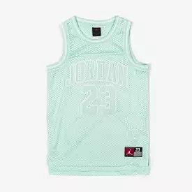 Jordan 23 Grade School Jersey (Mint/White)