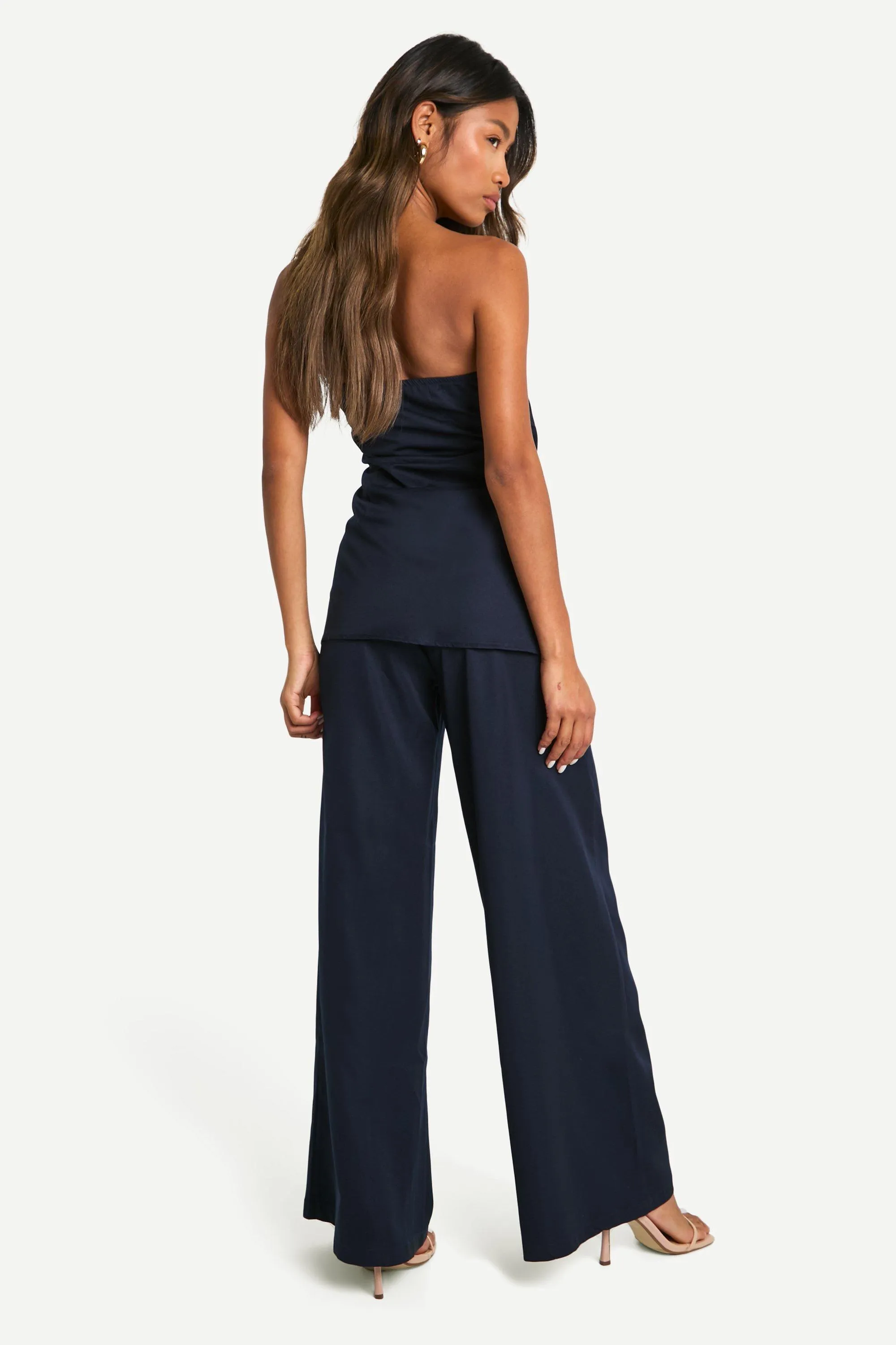 Jumpsuits | Bandeau Waistcoat Tailored Jumpsuit | boohoo