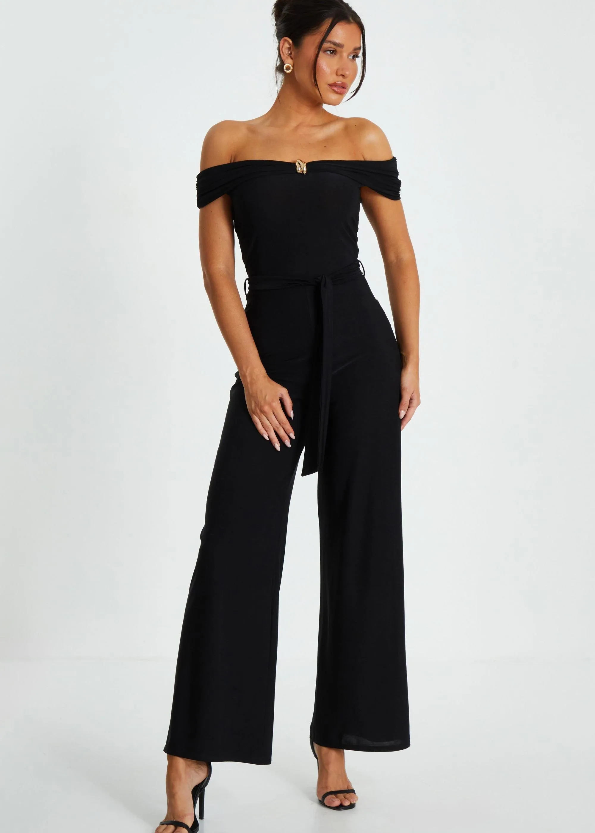 Jumpsuits | Bardot Palazzo Jumpsuit | Quiz