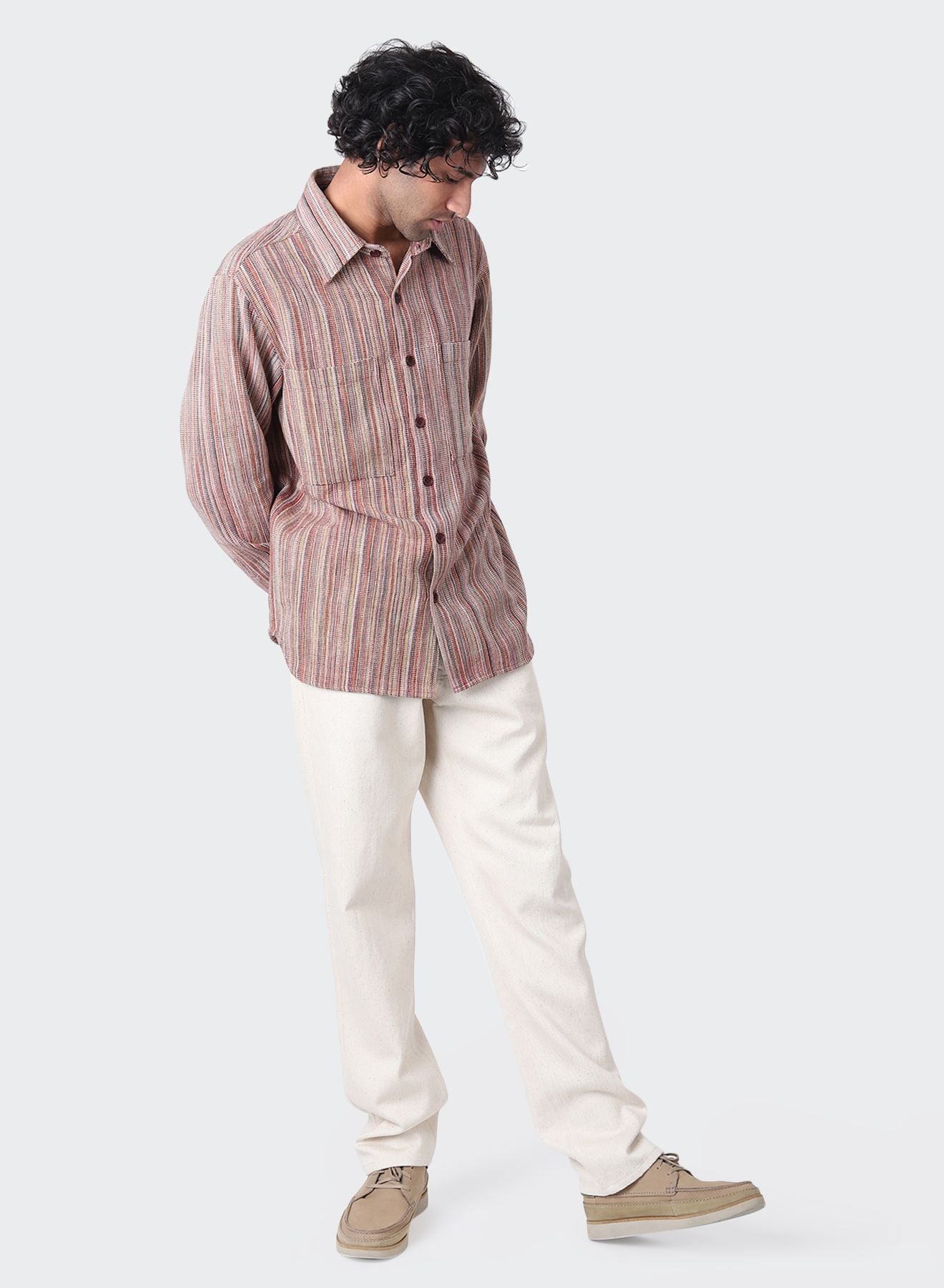 KARDO DESIGN Alok Handloom Long Sleeve Shirt