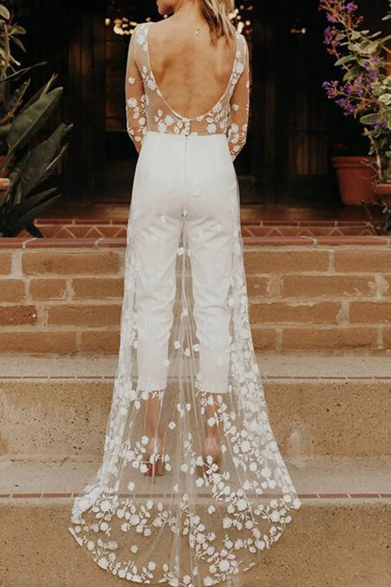 Lace Fake Two-piece Jumpsuits