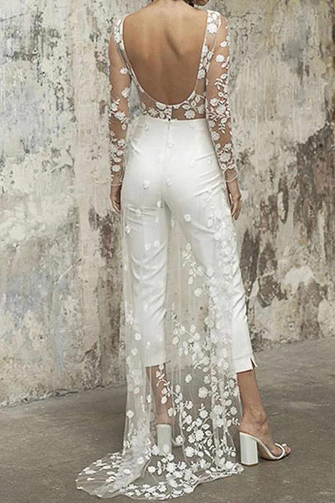 Lace Fake Two-piece Jumpsuits