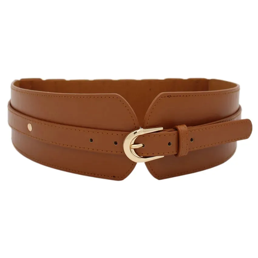 Leather Wide Girdle Ladies Luxury Belt