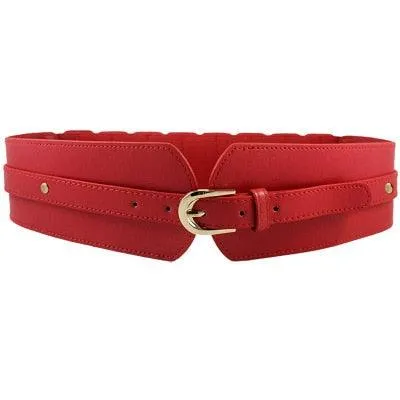 Leather Wide Girdle Ladies Luxury Belt