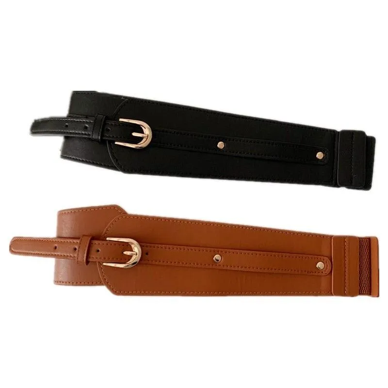 Leather Wide Girdle Ladies Luxury Belt