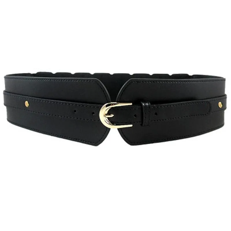 Leather Wide Girdle Ladies Luxury Belt