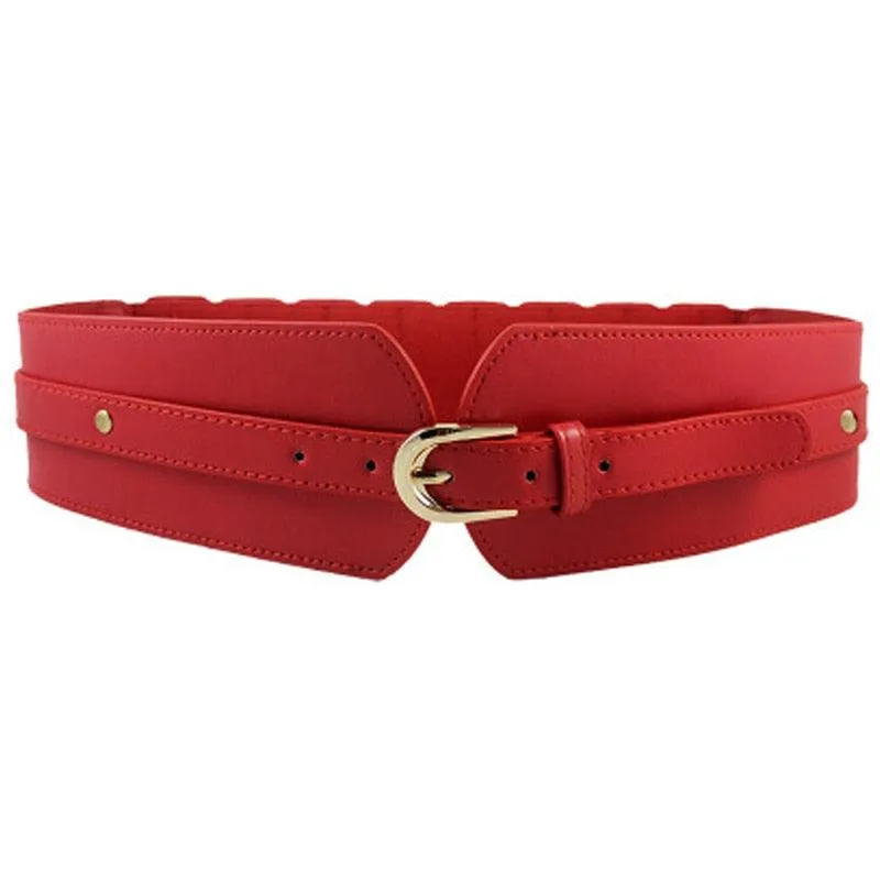 Leather Wide Girdle Ladies Luxury Belt