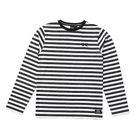 Line Up LS Tee Black + White Stripe