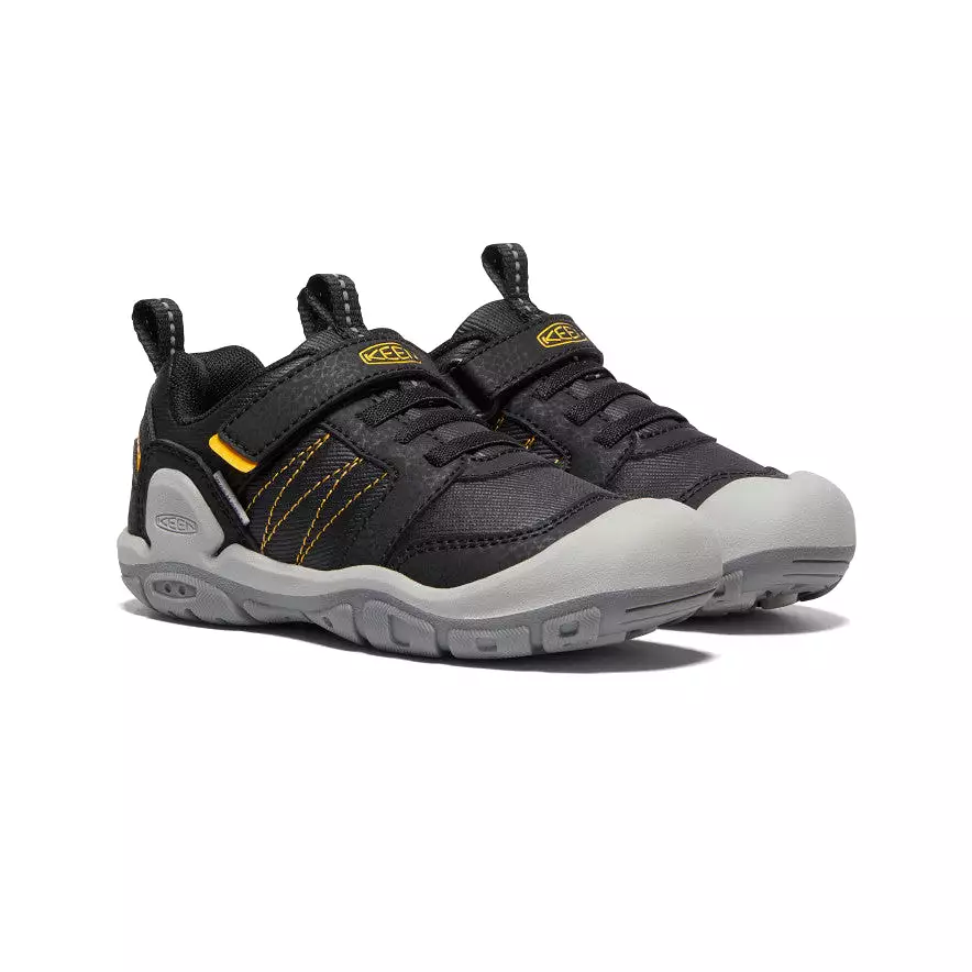 Little Kids' Knotch Peak Sneaker  |  Black/KEEN Yellow