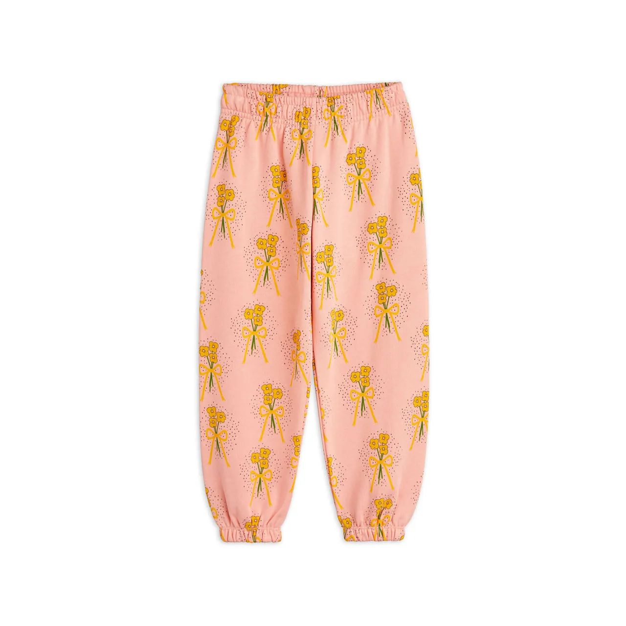 MINI RODINI Winter Flowers Track Pants - Pink