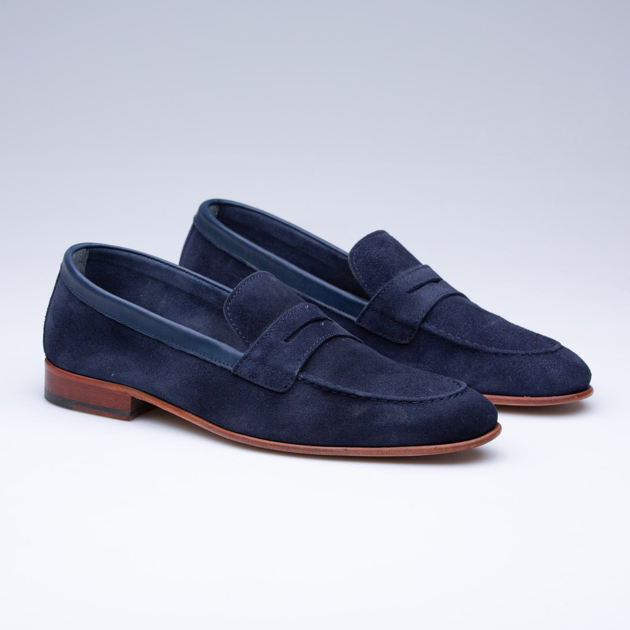 Navy Sarr Loafer Classic Shoes