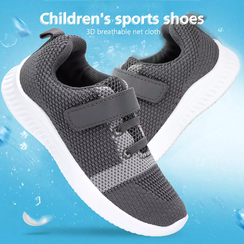 Nerteo Toddler Boys Tennis Shoes Kids Breathable Knit Sneaker