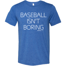 Official Baseball Isn't Boring Unisex T-Shirt Royal Blue