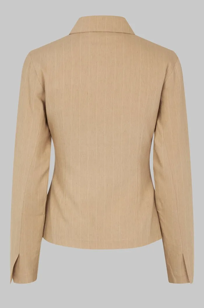 oval square Rowan Zip Shirt Kelp