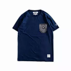 PAISLEY POCKET TEE 'INDIGO'