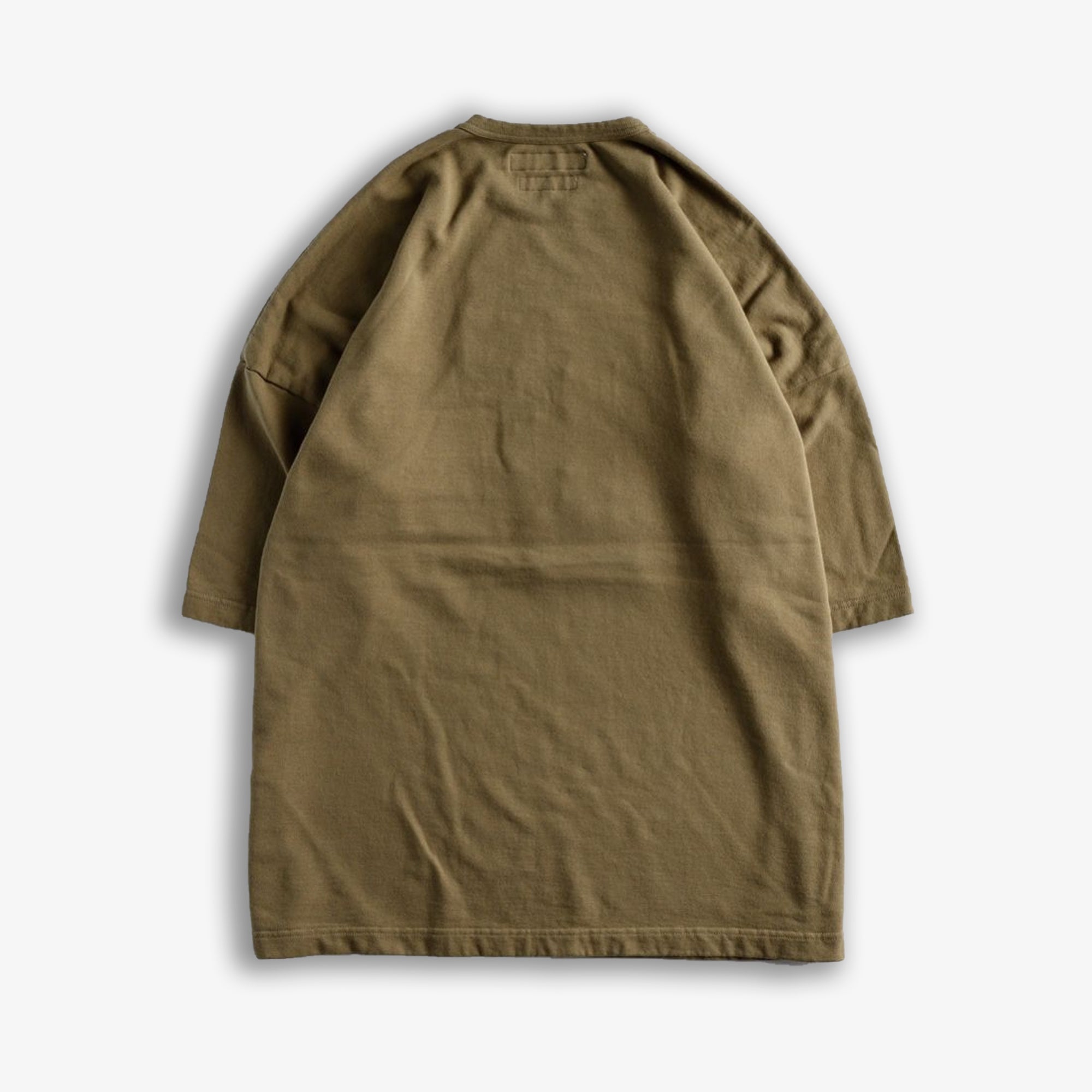 PATCHWORK WIDE SWEAT TEE 'KHAKI'