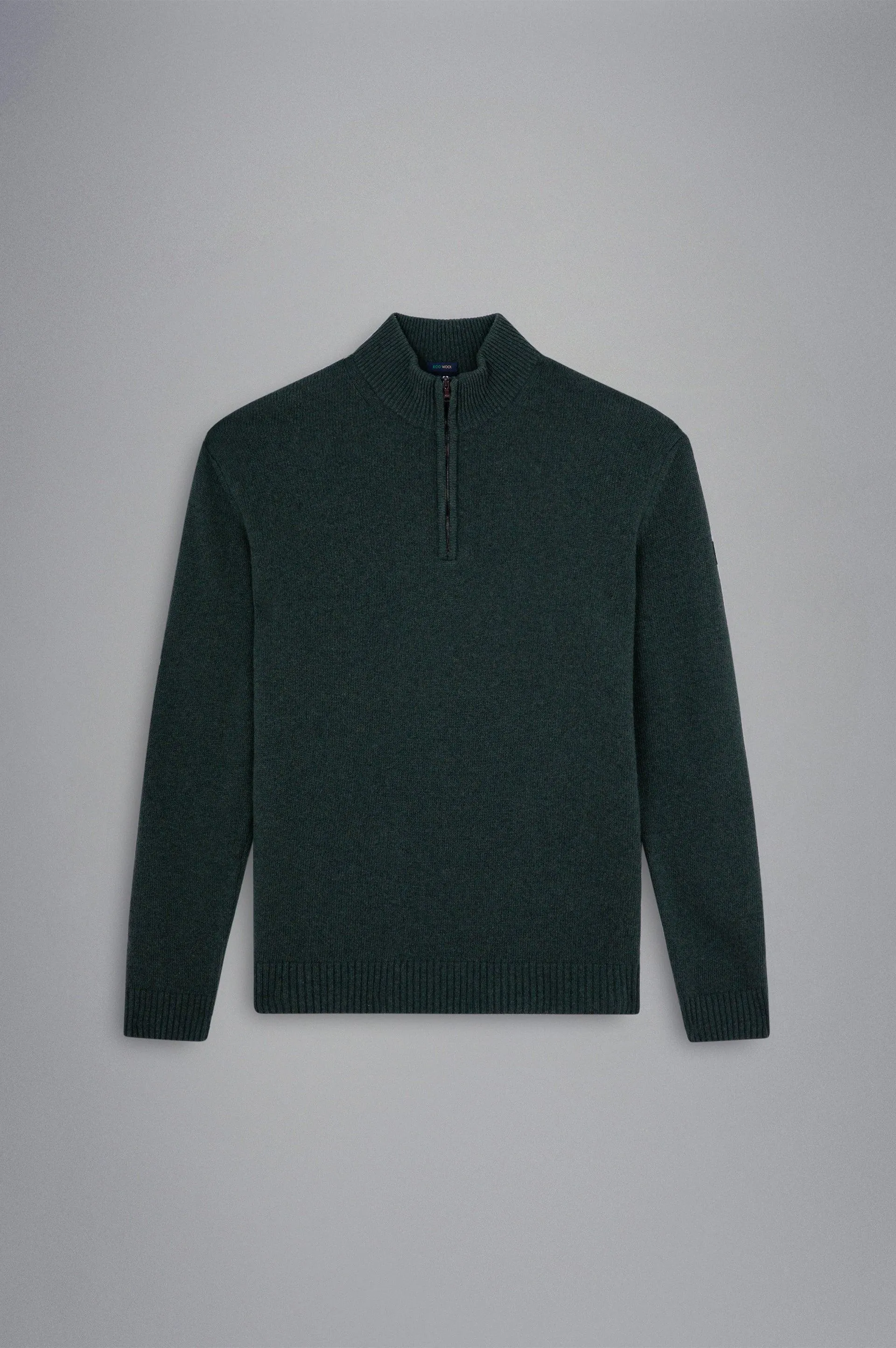 Paul & Shark - Col zip de laine Shetland Eco-Wool